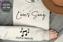 Love's Song Sleeve SVG, Christian Sleeve SVG Product Image 1