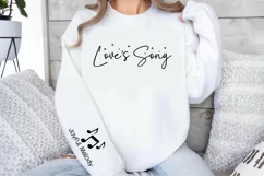 Love's Song Sleeve SVG, Christian Sleeve SVG Product Image 2