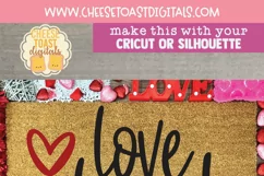 Valentine's Day Quote on Doormat Mockup for Pinterest