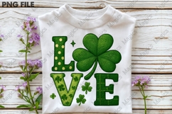 Love Shamrock PNG St Patrick's Day Png Product Image 3