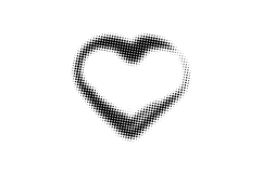 Love shape halftone element decoration graphic Product Image 1