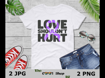 Love Shouldn&#039;t Hurt Png, Domestic Violence Png Product Image 3