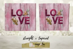 love sloth Valentines day tumbler wrap design png Product Image 2