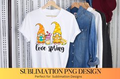 Love Spring - Spring Gnome Sublimation Design Product Image 1