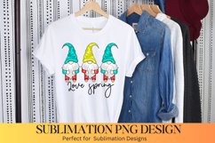 Love Spring - Spring Gnome Sublimation Design Product Image 1