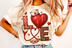 Love Nurse Valentine's Day PNG, Nurse Mom PNG, Xoxo PNG Product Image 1