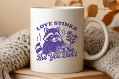 Love Stinks But You Don’t SVG PNG, Funny Raccoon Valentine Product Image 3