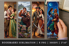 Love story bookmarks printable sublimation bookmark design Product Image 1