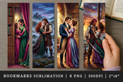 Love story bookmarks printable sublimation bookmark design Product Image 1