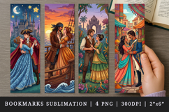 Love story bookmarks printable sublimation bookmark design Product Image 1