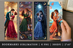 Love story bookmarks printable sublimation bookmark design Product Image 1