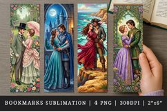 Love story bookmarks printable sublimation bookmark design Product Image 1