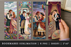Love story bookmarks printable sublimation bookmark design Product Image 1