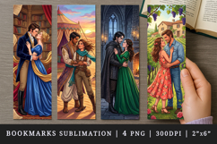 Love story bookmarks printable sublimation bookmark design Product Image 1