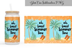 Glass Can Sublimation Summer| 16 oz Libbey Glass Can Product Image 2