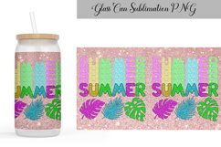 Glass Can Sublimation Summer| 16 oz Libbey Glass Can Product Image 7