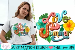 groovy design for summer sublimation 