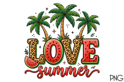 Love Summer Watermelon Png Product Image 1
