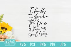 I Have Found The One Whom My Soul Loves - Love Sign SVG Product Image 2
