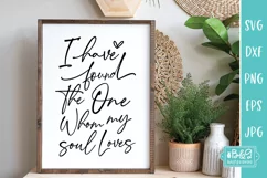 I Have Found The One Whom My Soul Loves - Love Sign SVG Product Image 4