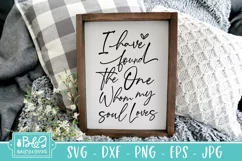 I Have Found The One Whom My Soul Loves - Love Sign SVG Product Image 1