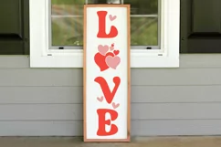 Love SVG , Valentine's Day Decor SVG , Valentine Porch Signs Product Image 2