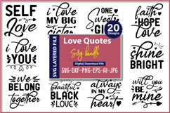 Love quotes SVG Bundle, Love SVG layered design Bundle Product Image 1