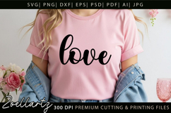 Valentine's Day SVG PNG EPS DXF Love Heart SVG for Cricut Product Image 1