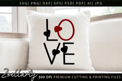 Valentine's Day SVG PNG EPS DXF Love Heart SVG for Cricut Product Image 1