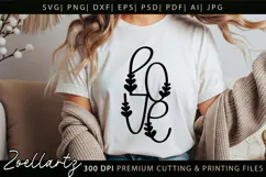 Love Heart Couple T-shirt Design Valentines Day SVG Cut File Product Image 1