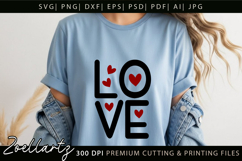 Valentine's Day SVG PNG EPS DXF Love Heart SVG for Cricut Product Image 2