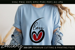 Valentine's Day SVG PNG EPS DXF Love Heart SVG for Cricut Product Image 2