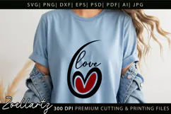 Valentine's Day SVG PNG EPS DXF Love Heart SVG for Cricut Product Image 2