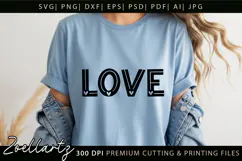 Valentine's Day SVG PNG EPS DXF Love Heart SVG for Cricut Product Image 1