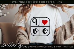Valentine's Day SVG PNG EPS DXF Love Heart SVG for Cricut Product Image 2