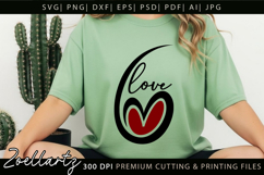 Valentine's Day SVG PNG EPS DXF Love Heart SVG for Cricut Product Image 3