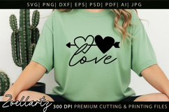 Valentine's Day SVG PNG EPS DXF Love Heart SVG for Cricut Product Image 5