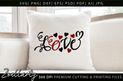 Valentine's Day SVG PNG EPS DXF Love Heart SVG for Cricut Product Image 2