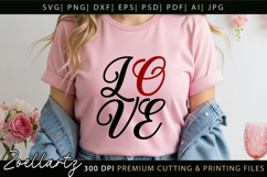 Valentine's Day SVG Love Hearts Couple T-shirt Mug Designs Product Image 3