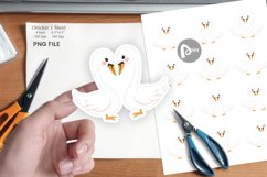 Sticker Love Swans Product Image 1