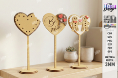 Love Table Stand Laser Cut Kit | Valentines Table Decor SVG Product Image 1