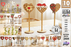 Love Table Stands Laser Cut Bundle | Valentines Table Decor Product Image 1