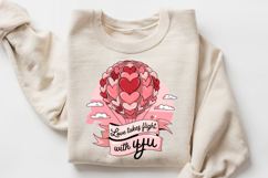 Love Takes Flight With You Sublimation PNG Design Product Image 3