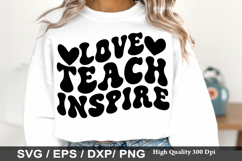 Love Teach Inspire SVG - Teacher Design Product Image 1