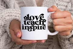 Love Teach Inspire SVG PNG - Floral Teacher Shirt Gift Product Image 7