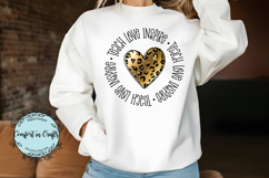 Love Teach Inspire SVG &amp; Sublimation design Product Image 1