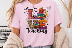 Love Teaching Halloween Sublimation PNG Product Image 4