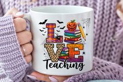 Love Teaching Halloween Sublimation PNG Product Image 5