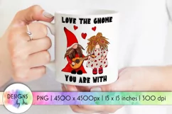 Valentine Gnomes Sublimation | Love Quotes PNG Product Image 1