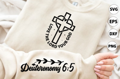 Love the Lord Your God Sleeve SVG, Christian Sleeve SVG Product Image 1